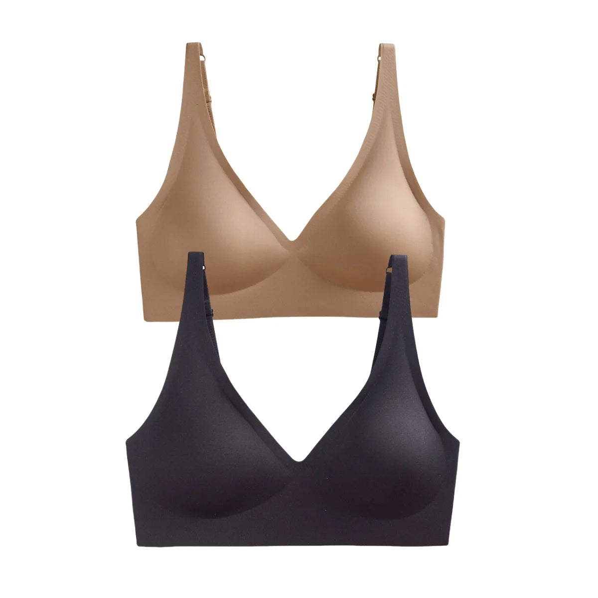 Seamless Wireless Push-Up Bra – 2-Pack