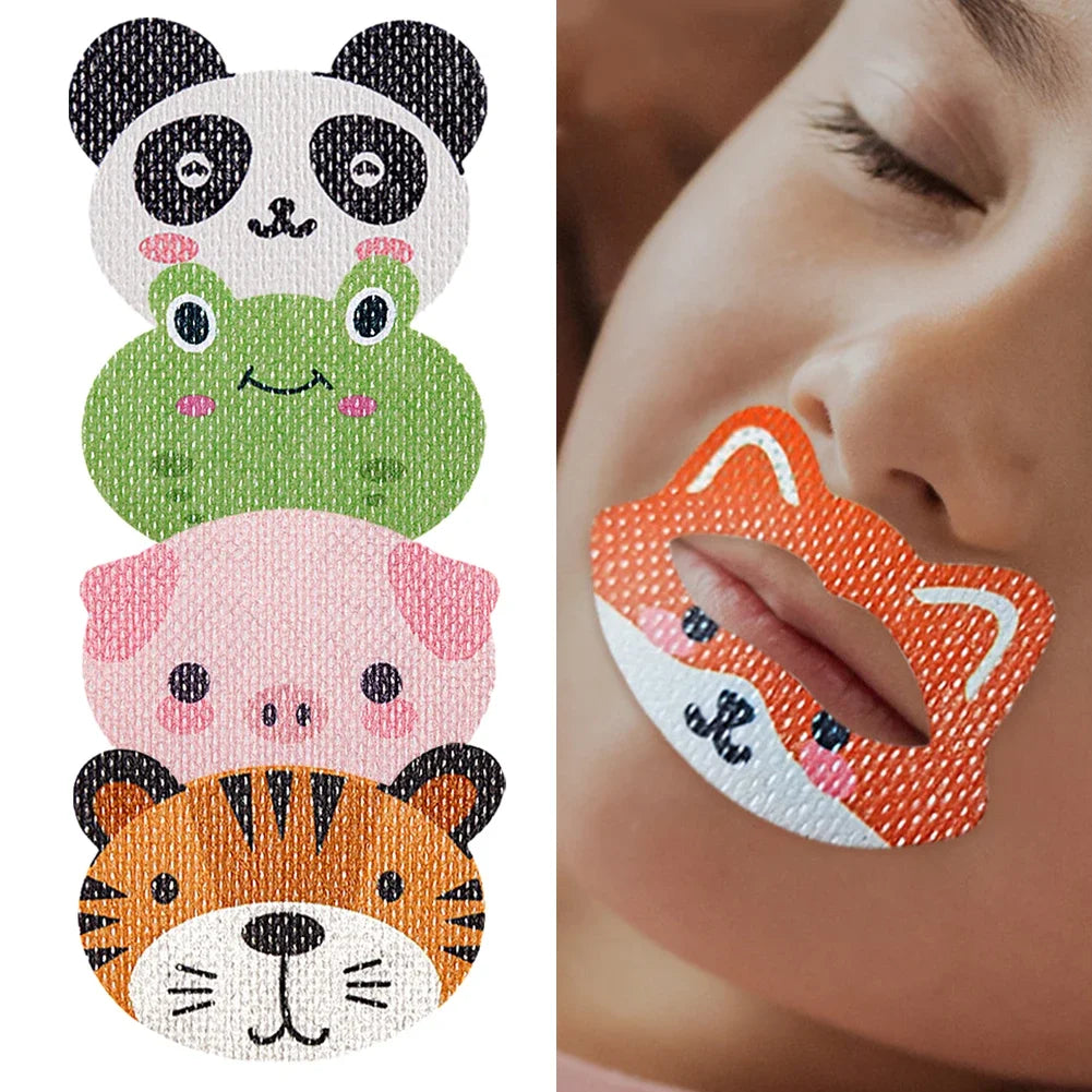 Cartoon Mouth Breathing Stickers for Kids – 30pcs