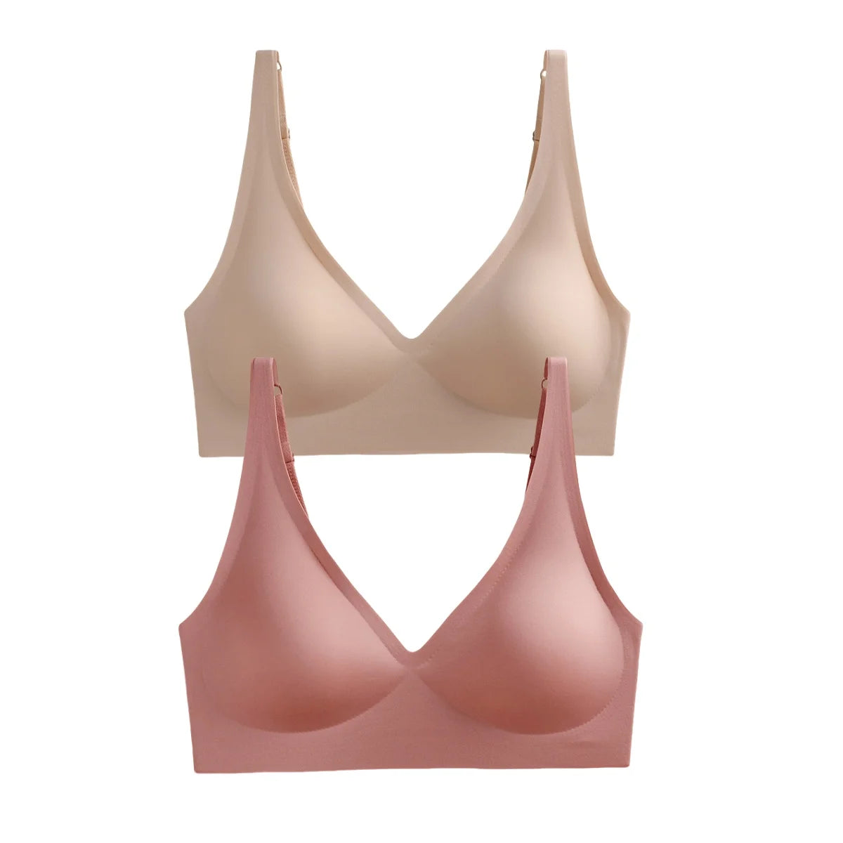 Seamless Wireless Push-Up Bra – 2-Pack