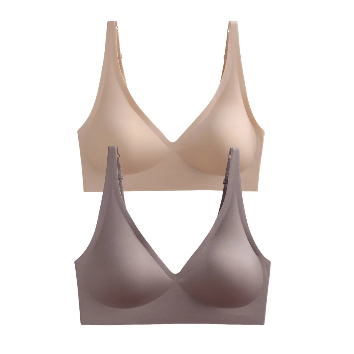 Seamless Wireless Push-Up Bra – 2-Pack