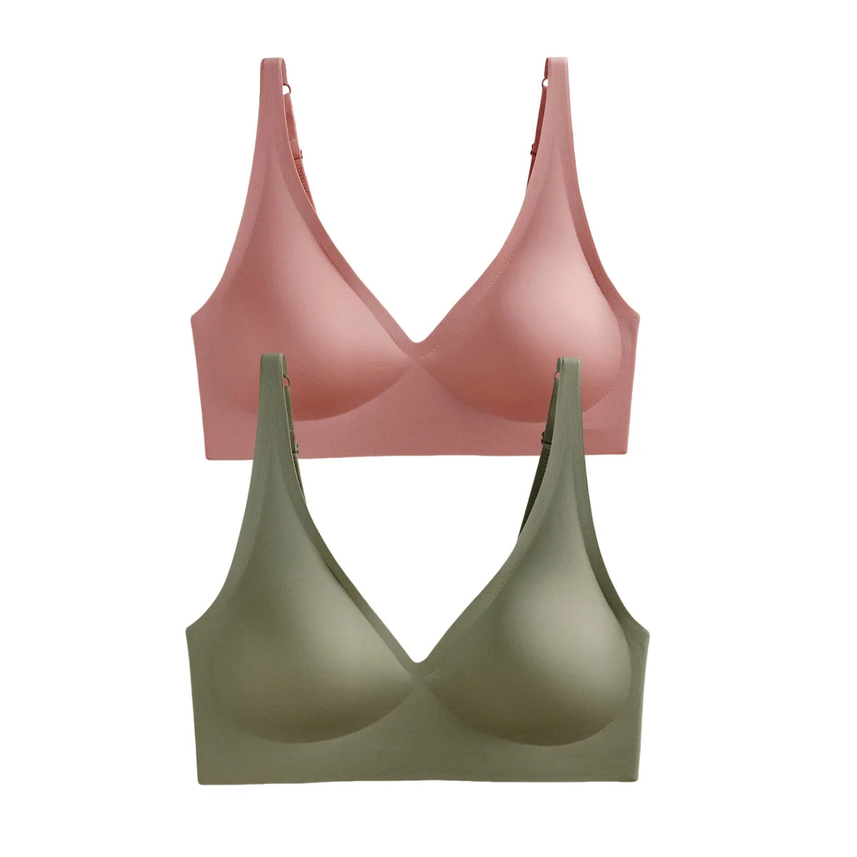 Seamless Wireless Push-Up Bra – 2-Pack