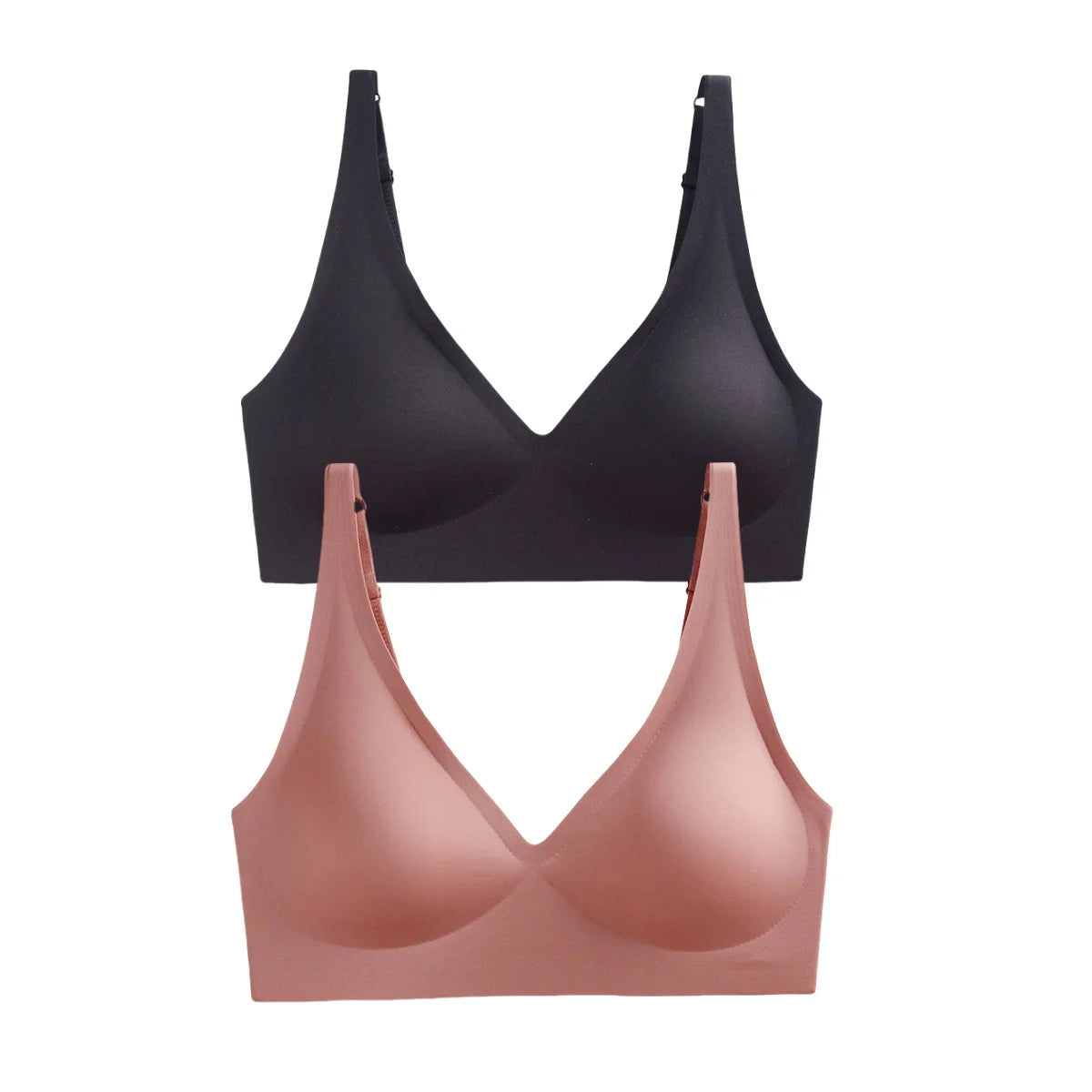Seamless Wireless Push-Up Bra – 2-Pack