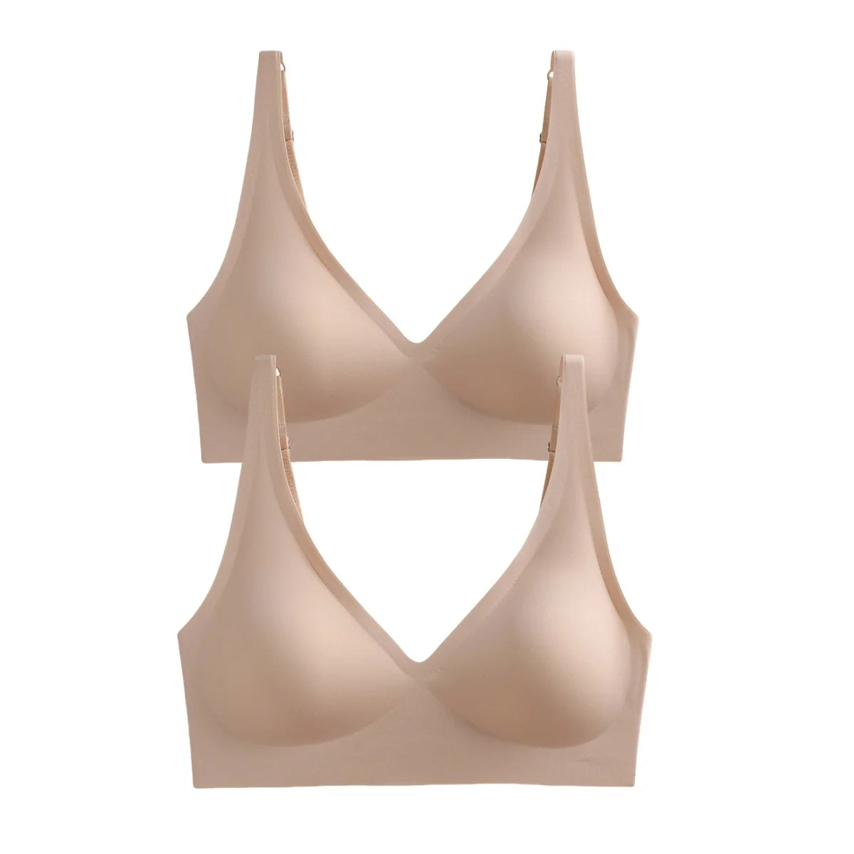 Seamless Wireless Push-Up Bra – 2-Pack