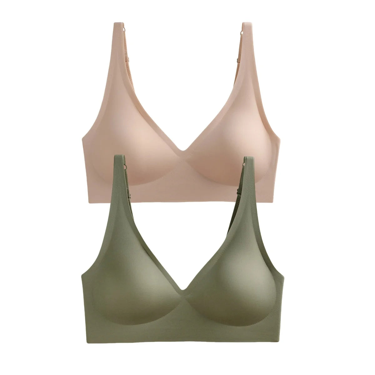 Seamless Wireless Push-Up Bra – 2-Pack