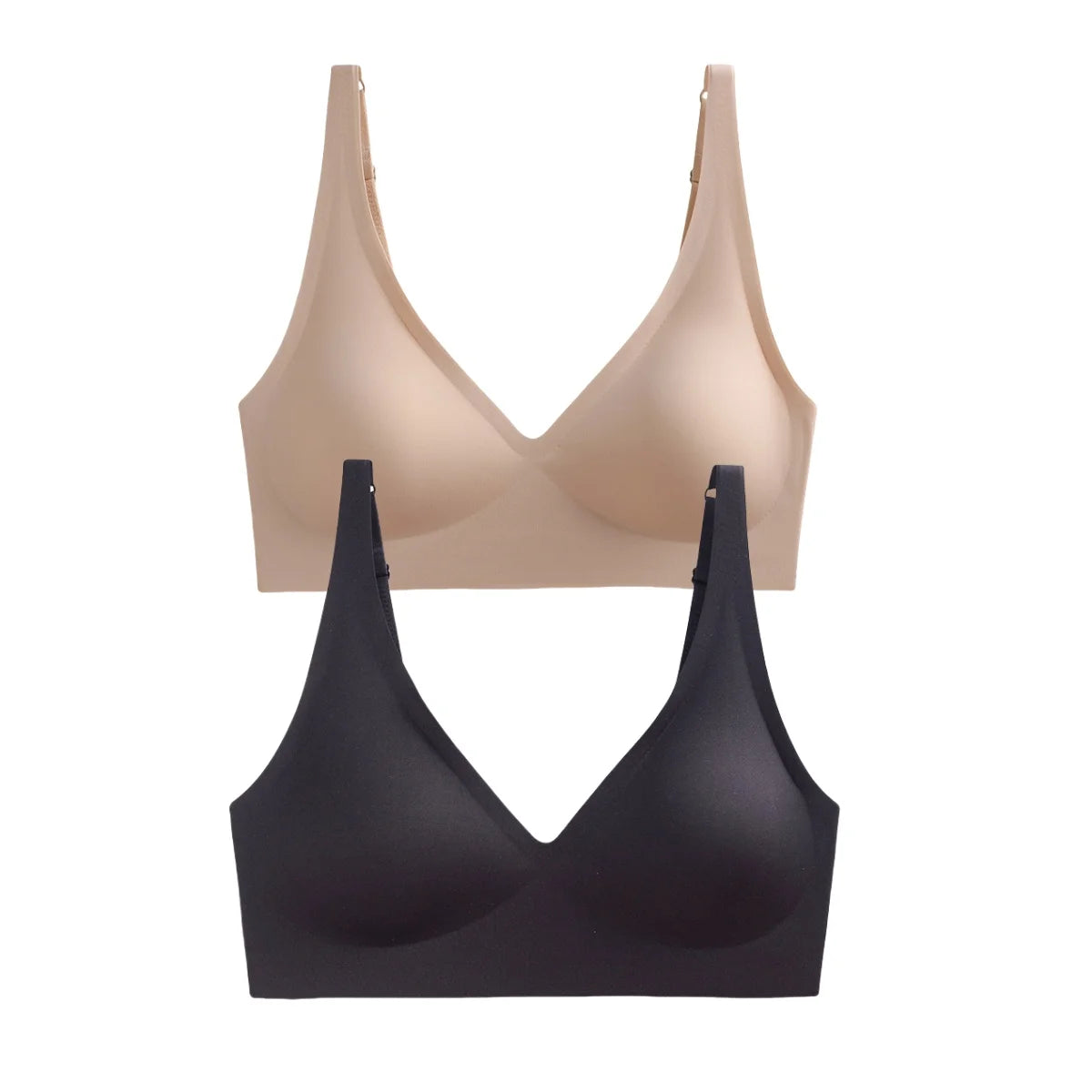Seamless Wireless Push-Up Bra – 2-Pack