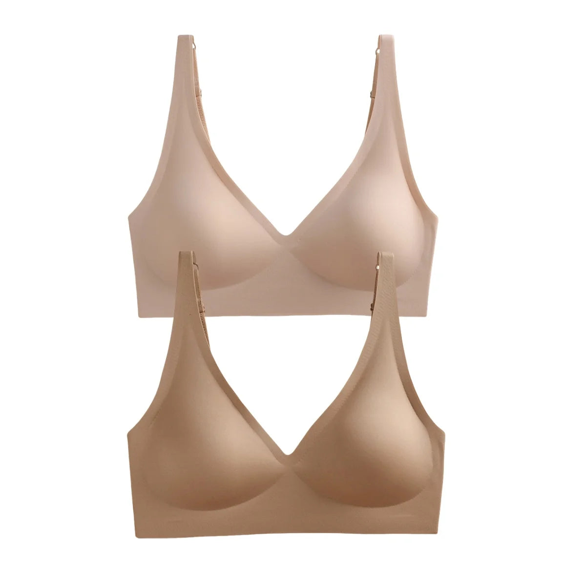 Seamless Wireless Push-Up Bra – 2-Pack