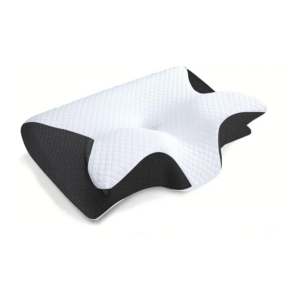 2-in-1 Ergonomic Memory Foam Neck Pillow