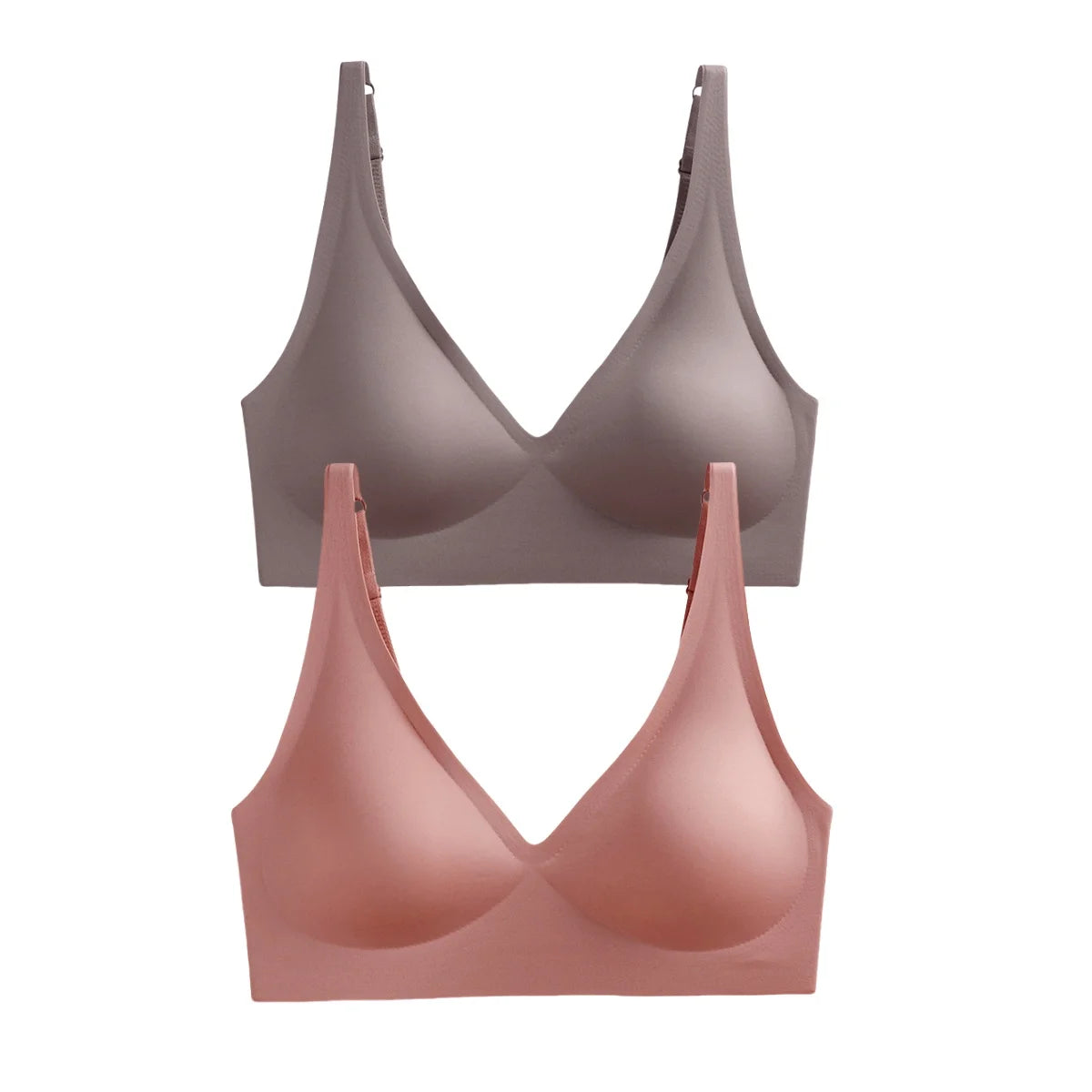 Seamless Wireless Push-Up Bra – 2-Pack