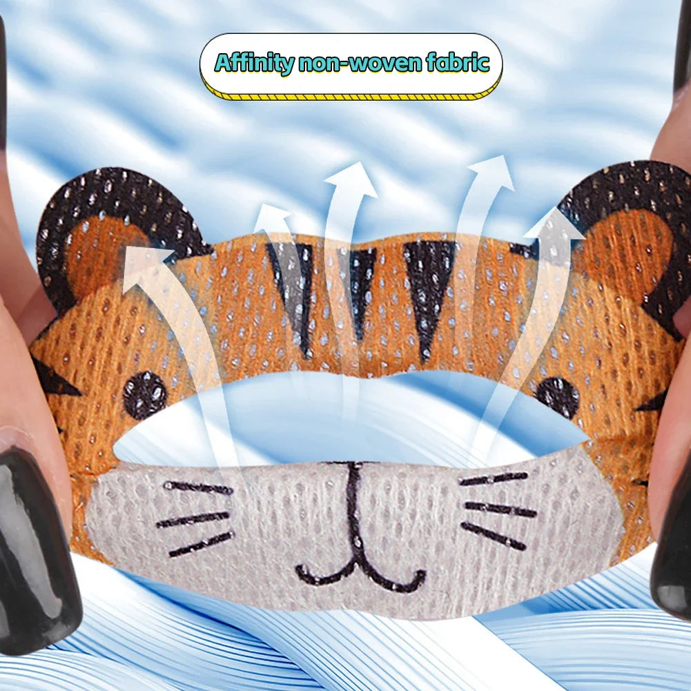 Cartoon Mouth Breathing Stickers for Kids – 30pcs