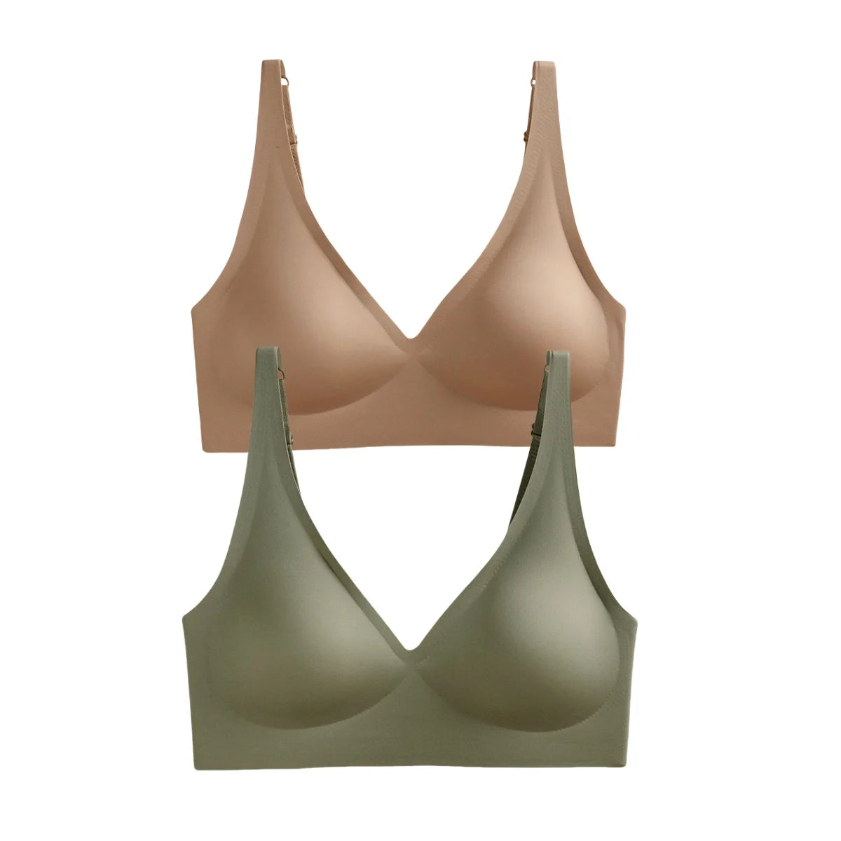 Seamless Wireless Push-Up Bra – 2-Pack